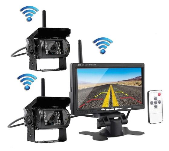 Backup Camera Kit Monitor 2 Cameras